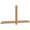 Ekena Millwork Eugene Smooth Timber Gable Bracket, Western Red Cedar, 72"W x 30"H x 1 1/2"D x 3 1/2"F, 10/12 Pitch GBW072X30X0204EUG00SWR - alternate 5